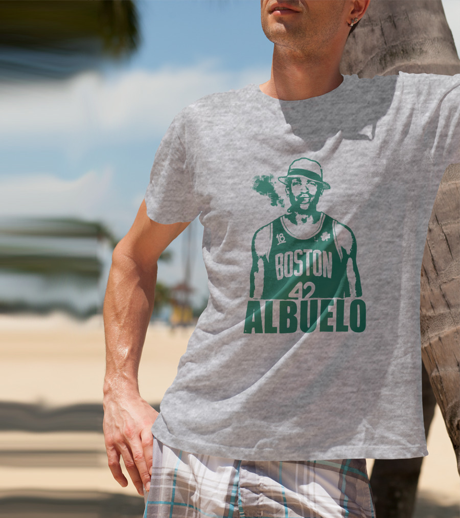 Boston 42 Albuelo Smoking Basketball Jersey T-Shirt
