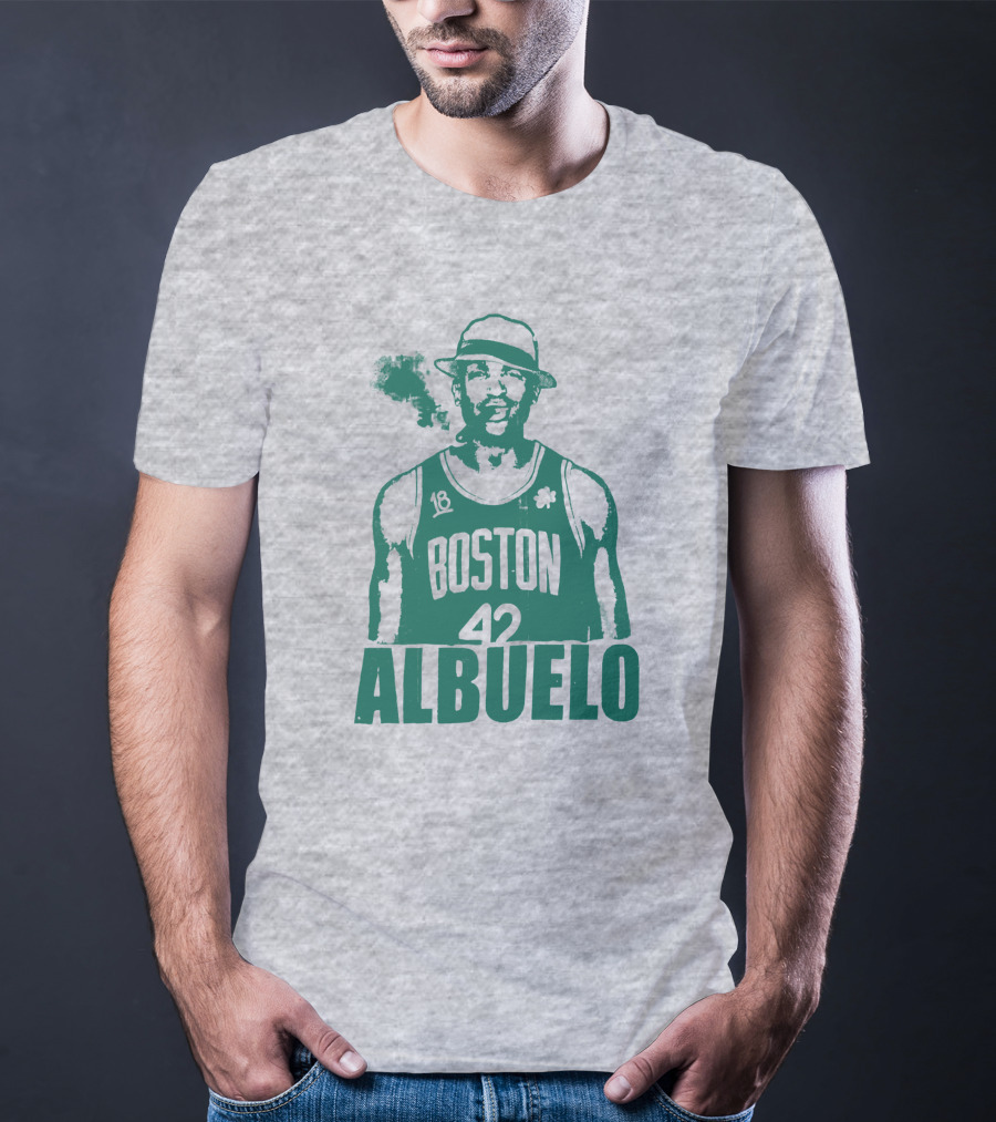 Boston 42 Albuelo Smoking Basketball Jersey T-Shirt