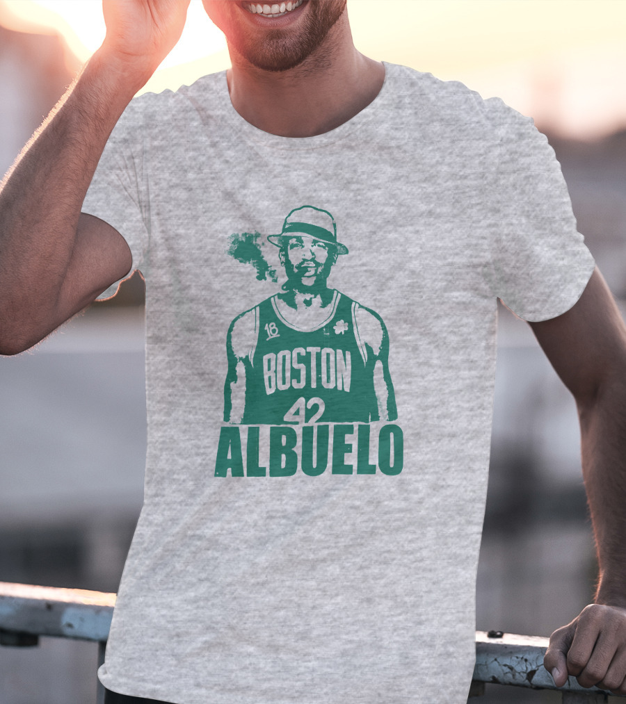 Boston 42 Albuelo Smoking Basketball Jersey T-Shirt