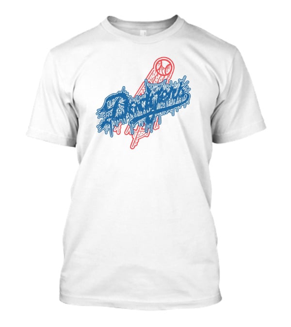 Deathcore Mic Dodgers Blue Drip T-Shirt