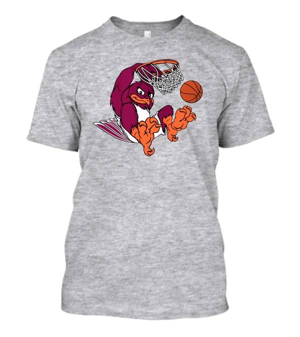 Clark Ruhland Hokiebird Basketball Dunk T-Shirt