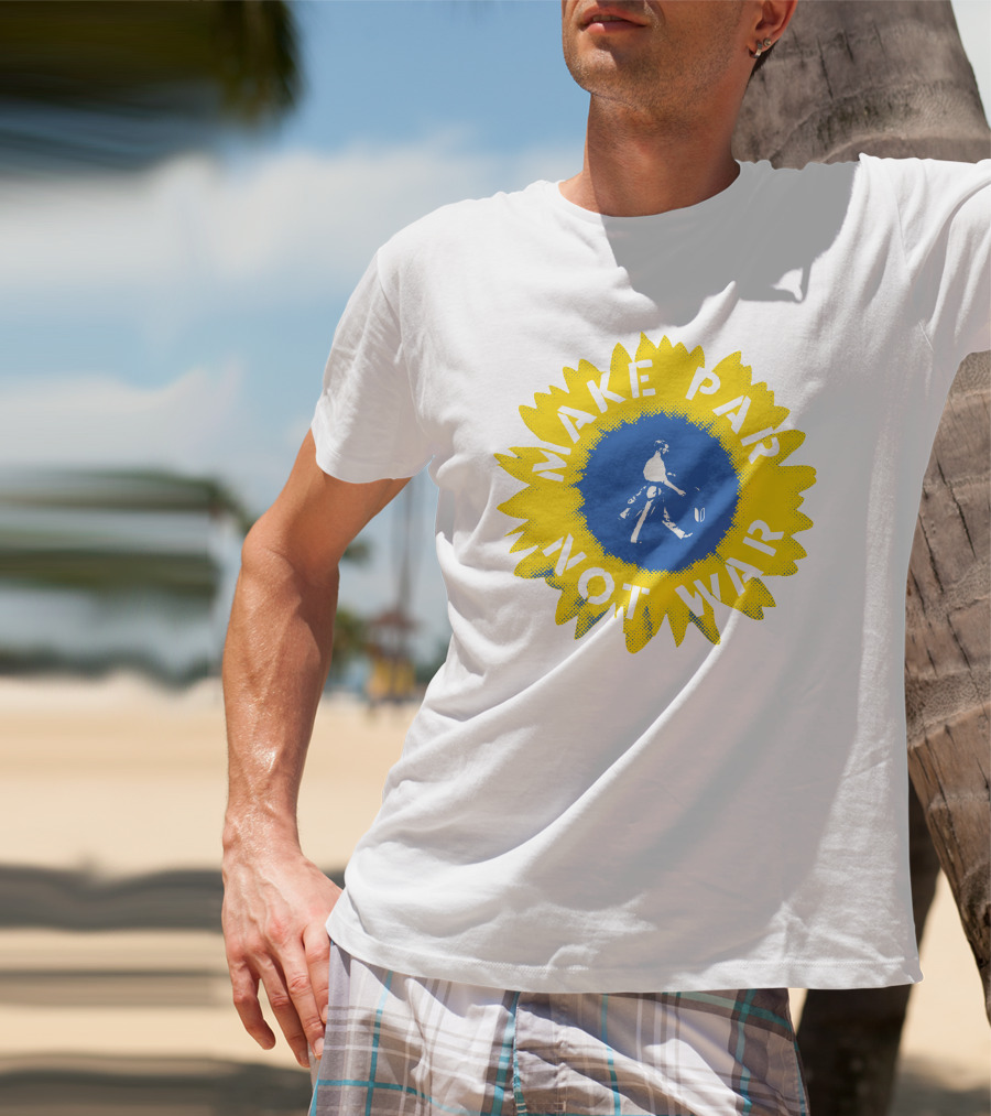Make Par Not War Sunflower Linksoul Merch Charity T-Shirt