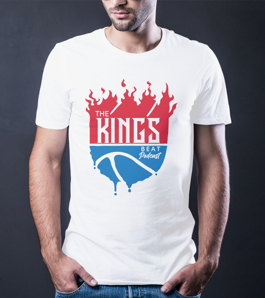 The Kings Beat Podcast Flame Basketball Drip T-Shirt