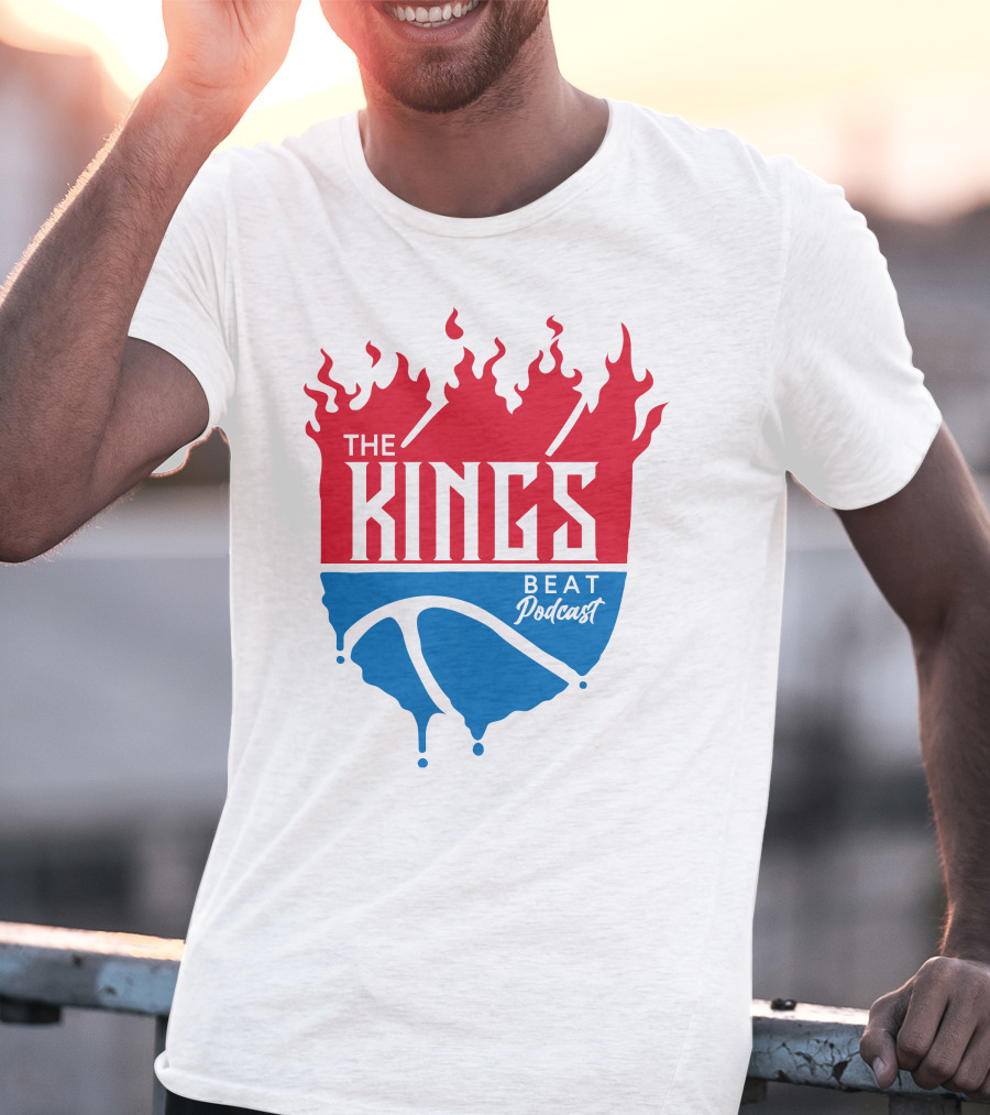 The Kings Beat Podcast Flame Basketball Drip T-Shirt