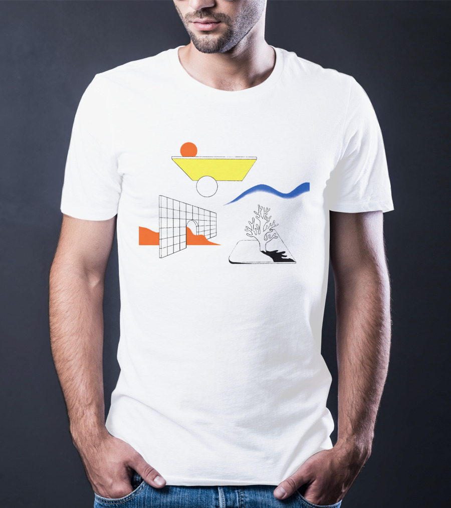 Clams Casino Winter Flower Abstract Geometric Elements T-Shirt