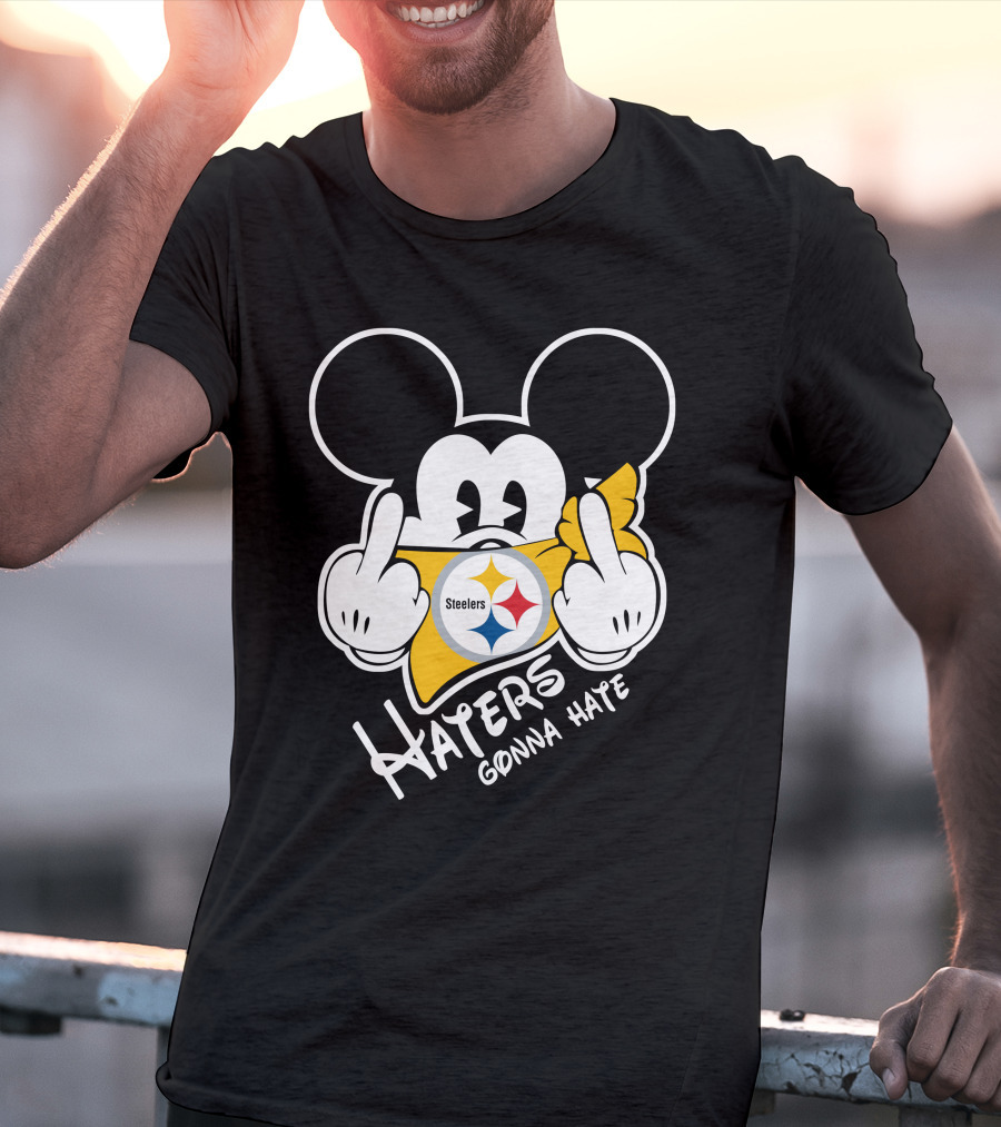 Haters Gonna Hate Mickey Mouse Steelers T-Shirt