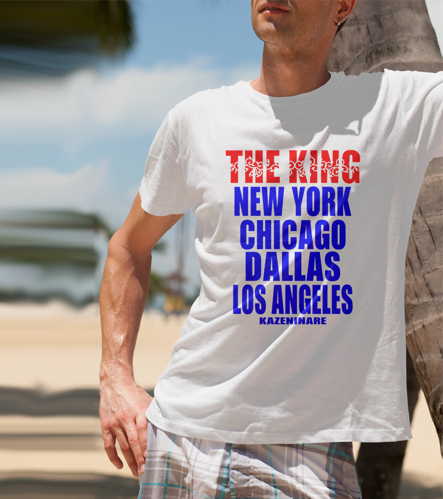 Minoru Suzuki The King New York Chicago Dallas Los Angeles Kazeninare NJPW1972 Shop T-Shirt