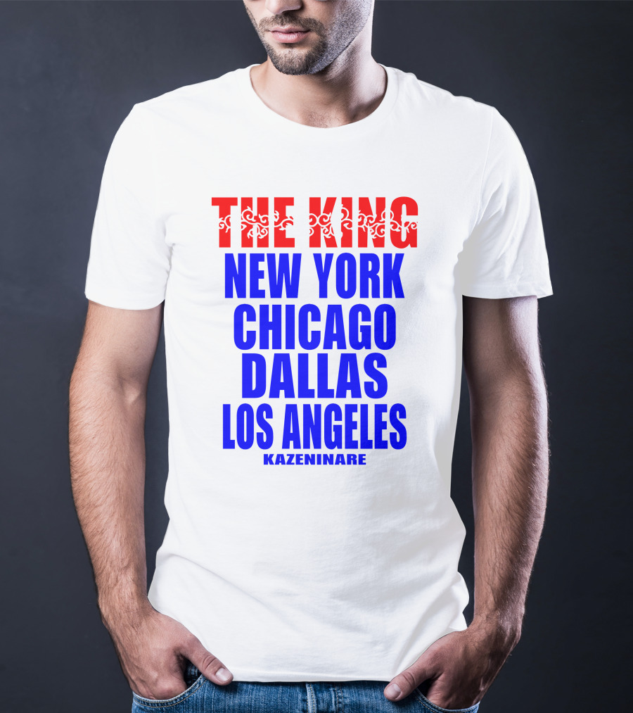 Minoru Suzuki The King New York Chicago Dallas Los Angeles Kazeninare NJPW1972 Shop T-Shirt