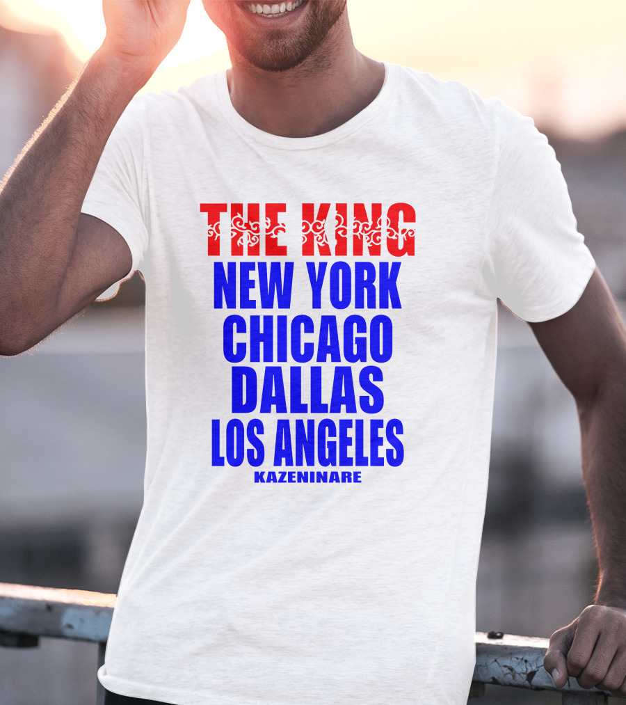 Minoru Suzuki The King New York Chicago Dallas Los Angeles Kazeninare NJPW1972 Shop T-Shirt