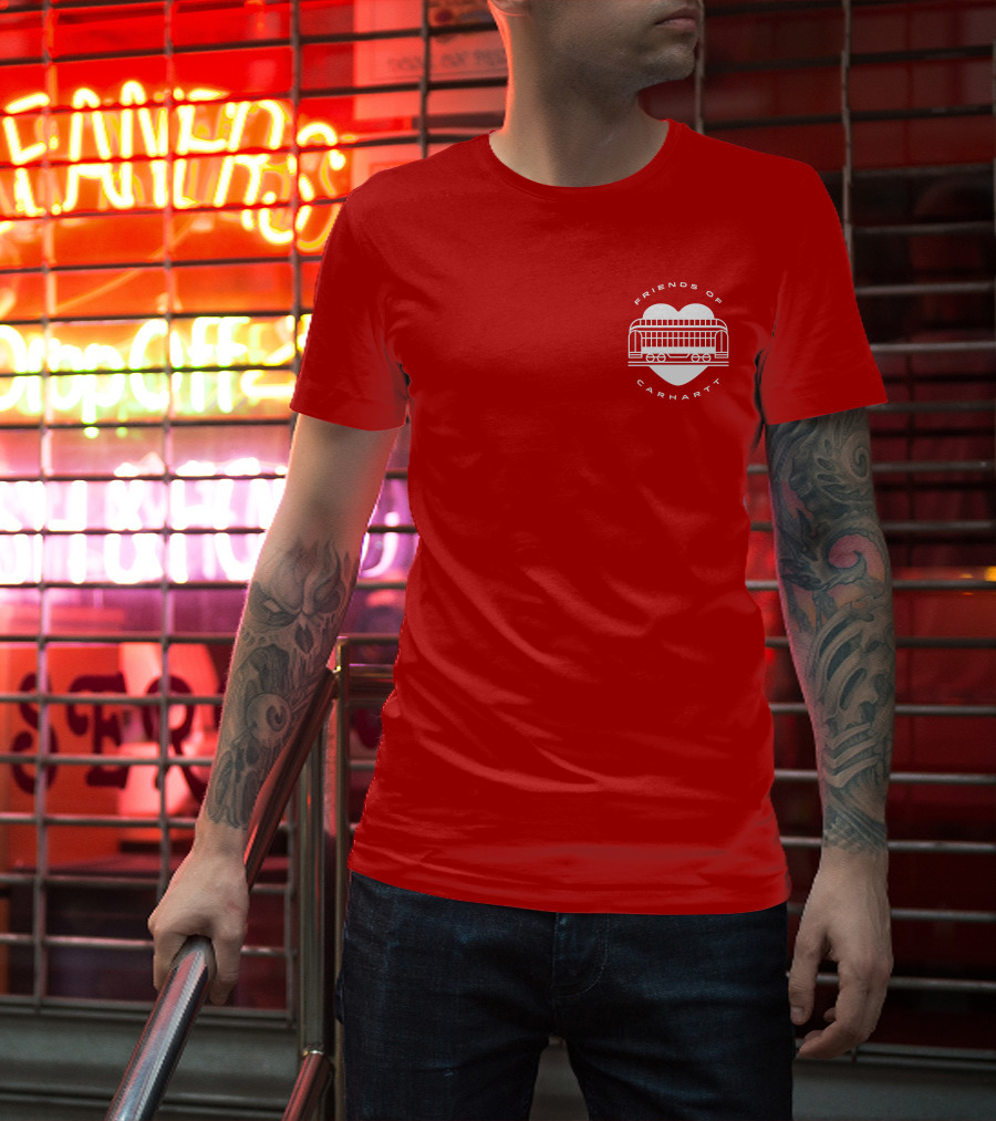 Friends Of Carhartt Heart And Trolley Symbol T-Shirt