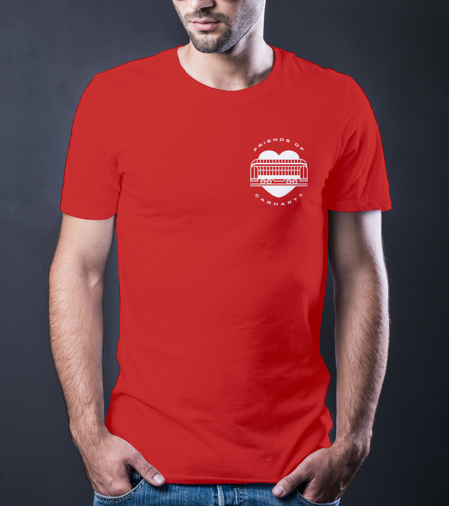 Friends Of Carhartt Heart And Trolley Symbol T-Shirt