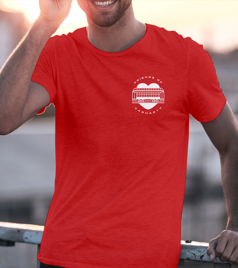 Friends Of Carhartt Heart And Trolley Symbol T-Shirt