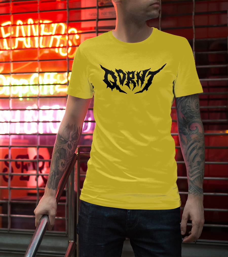 Qdrnt Gothic Style Text With Jagged Font T-Shirt