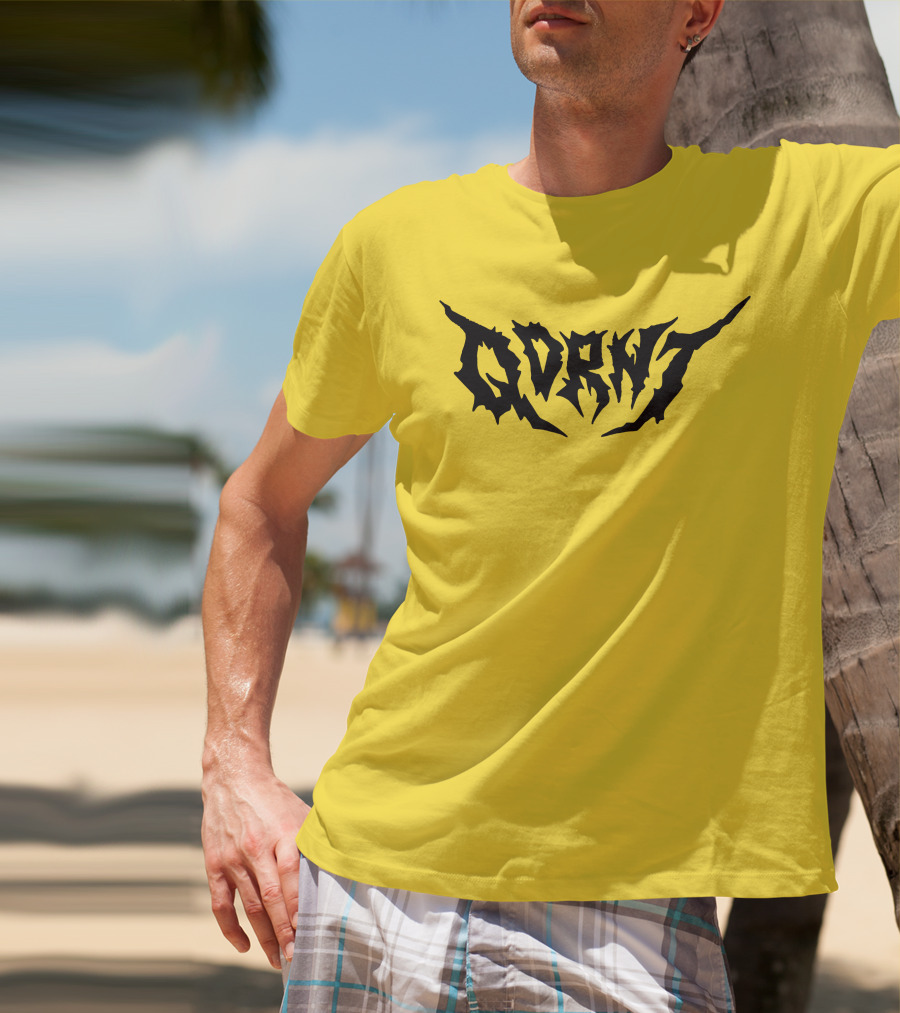 Qdrnt Gothic Style Text With Jagged Font T-Shirt