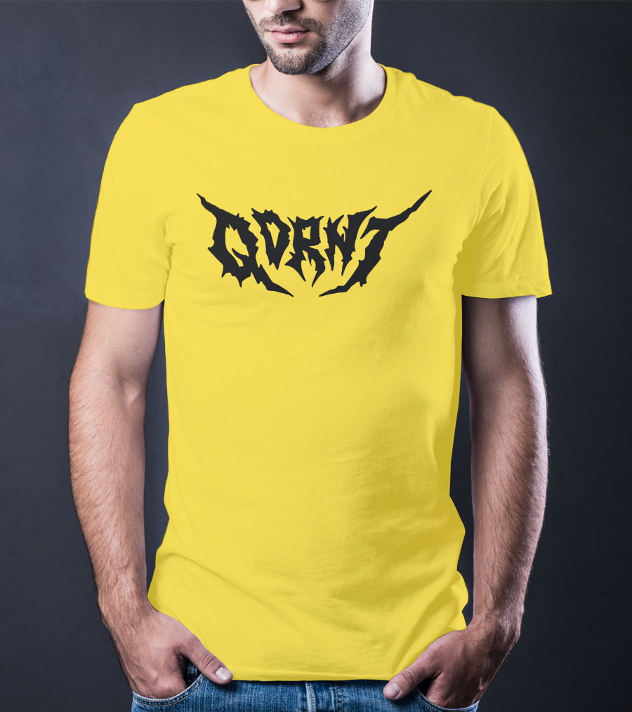 Qdrnt Gothic Style Text With Jagged Font T-Shirt