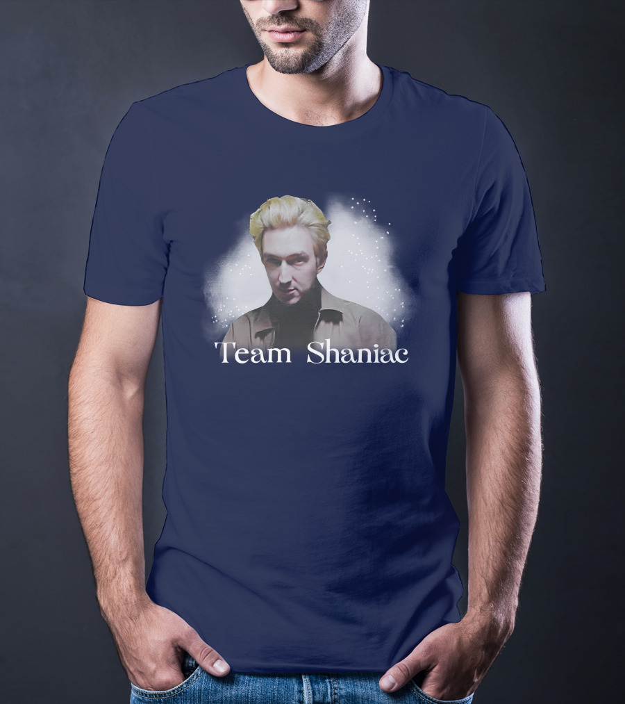 Team Shaniac Cosmic Portrait With Blonde Figure T-Shirt