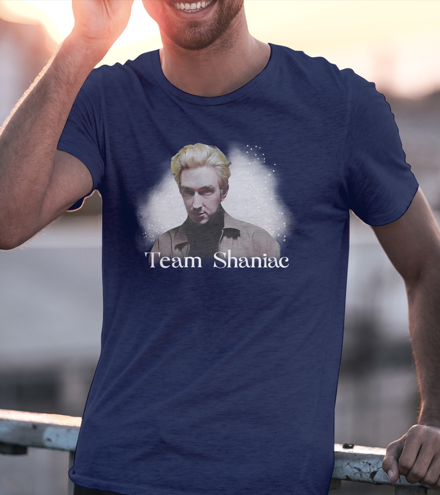 Team Shaniac Cosmic Portrait With Blonde Figure T-Shirt