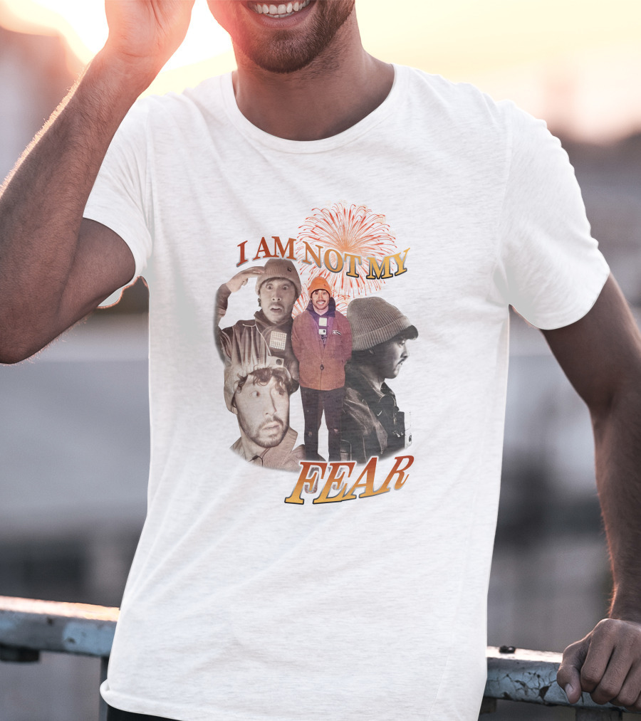 I Am Not My Fear Fireworks And Collage Portraits T-Shirt