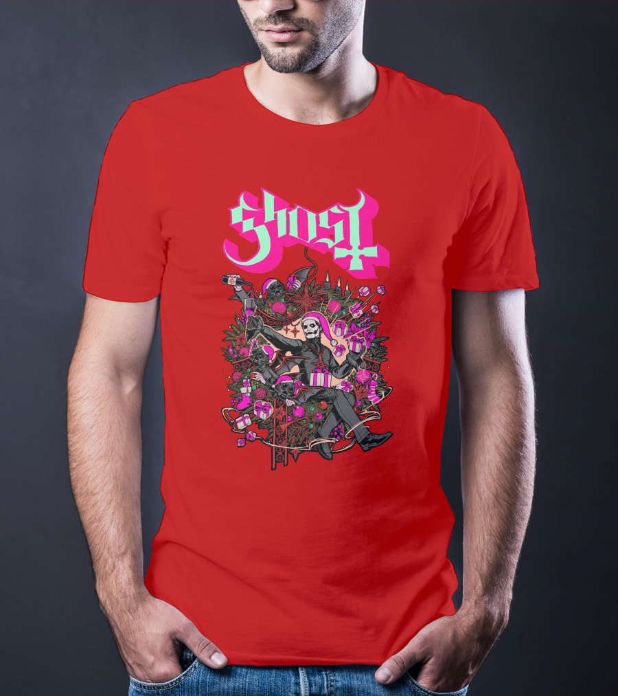 Ghost Holiday Skeleton Festivus T-Shirt