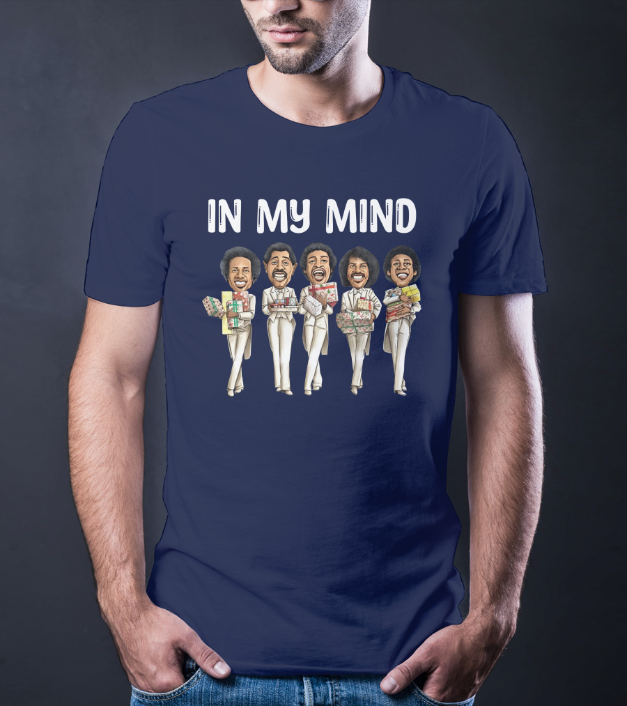 In My Mind Blackest Christmas Theme Holiday Gift Holding Group T-Shirt