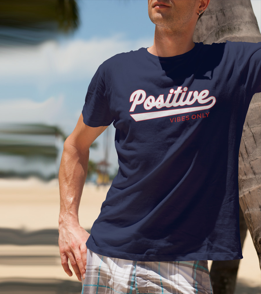 Positive Vibes Only Football T-Shirt