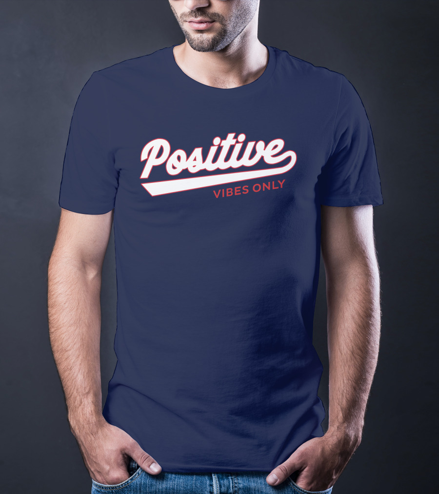 Positive Vibes Only Football T-Shirt