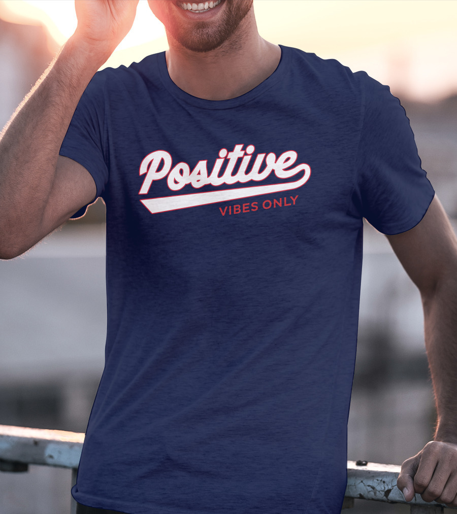 Positive Vibes Only Football T-Shirt