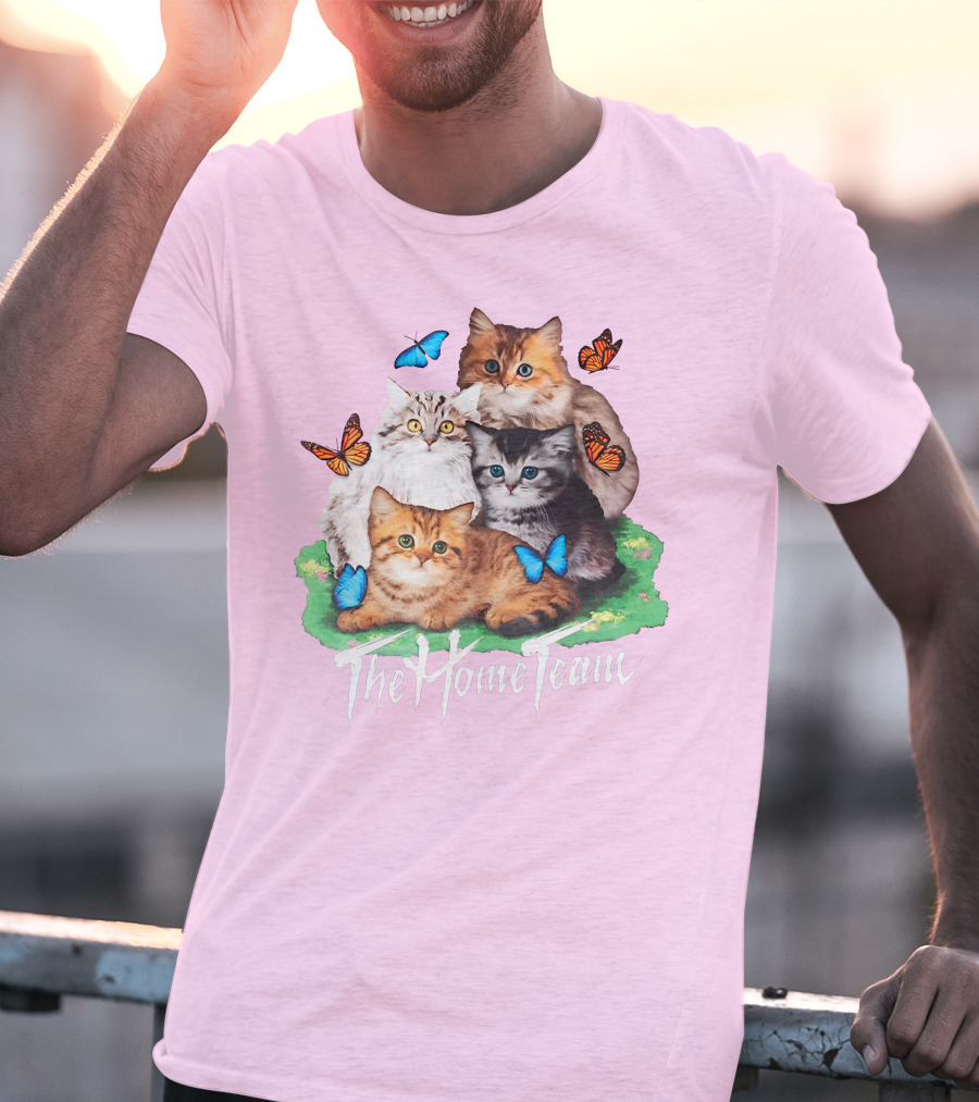 Kittens The Home Team Butterflies T-Shirt