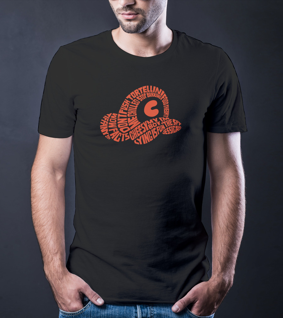 Chilled Chaos Don't Push Tortellini Cheesy Boy Lying Squirrel Jessica STOP Barking T-Shirt