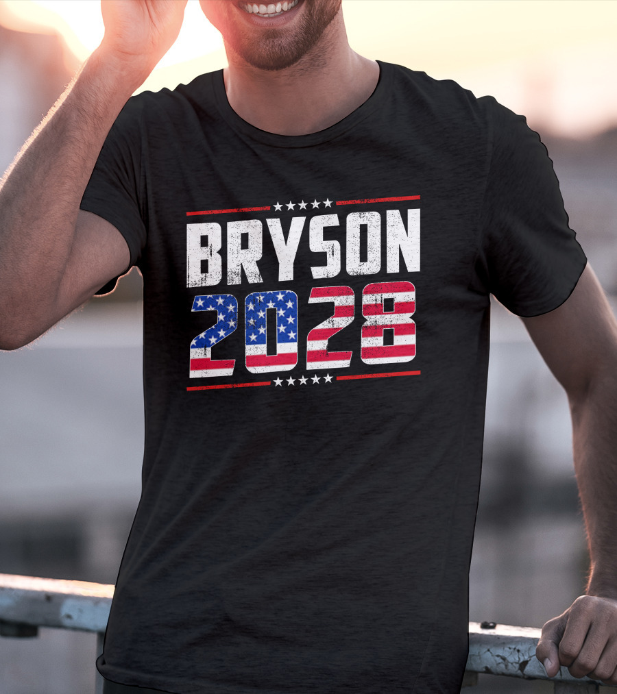 BRYSON 2028 American Flag Stars Stripes T-Shirt
