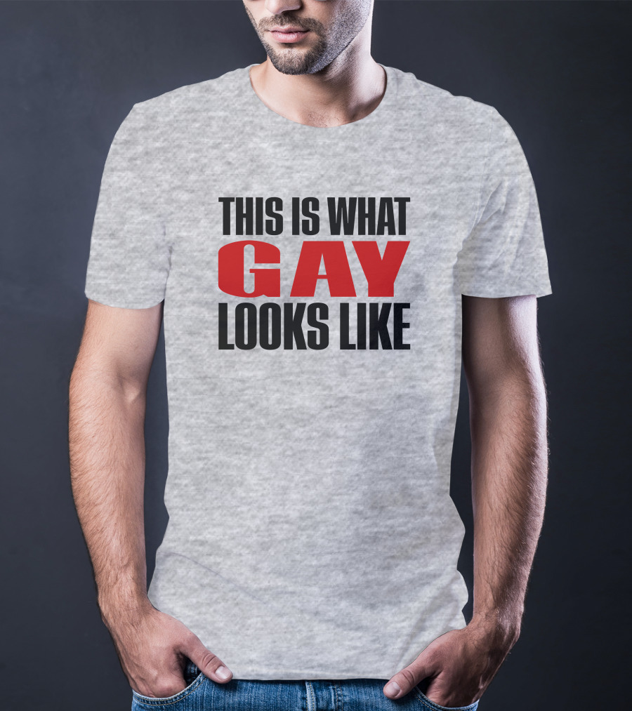 This Is What Gay Looks Like Bold Red T-Shirt