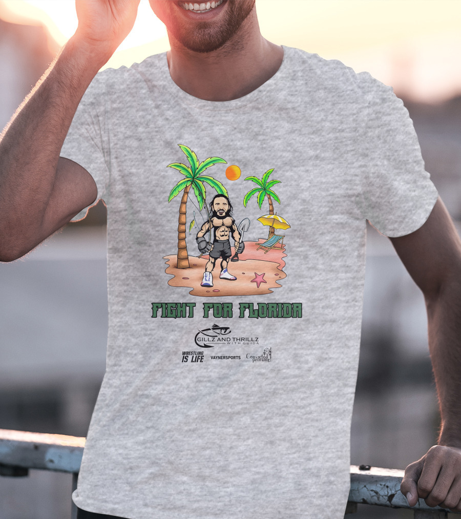 Fight For Florida Wrestling Is Life With VaynerSports Guida Gillz And Thrillz T-Shirt