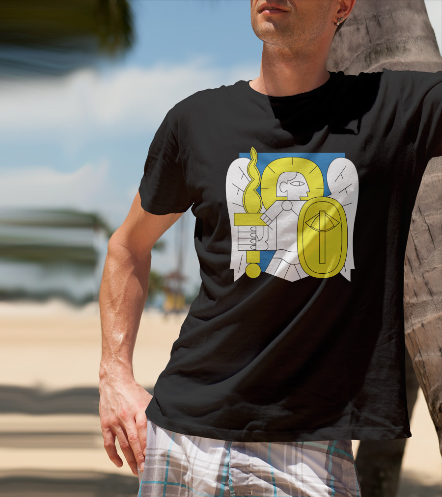 Kyiv Archangel With Torch And Shield Iconic T-Shirt