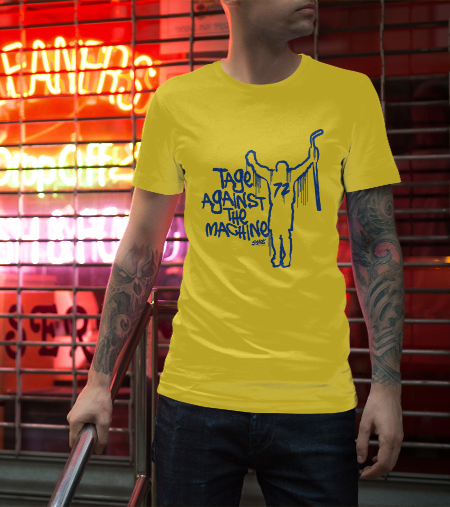 Tage Against The Machine 72 Hockey Silhouette Smack T-Shirt