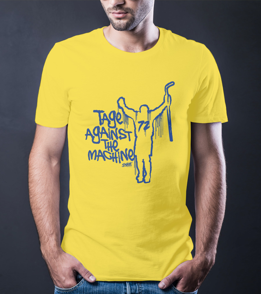 Tage Against The Machine 72 Hockey Silhouette Smack T-Shirt