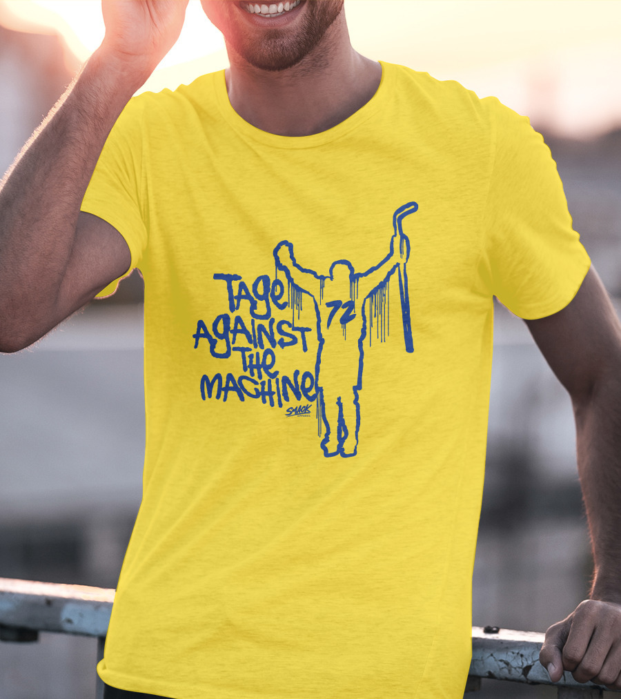 Tage Against The Machine 72 Hockey Silhouette Smack T-Shirt