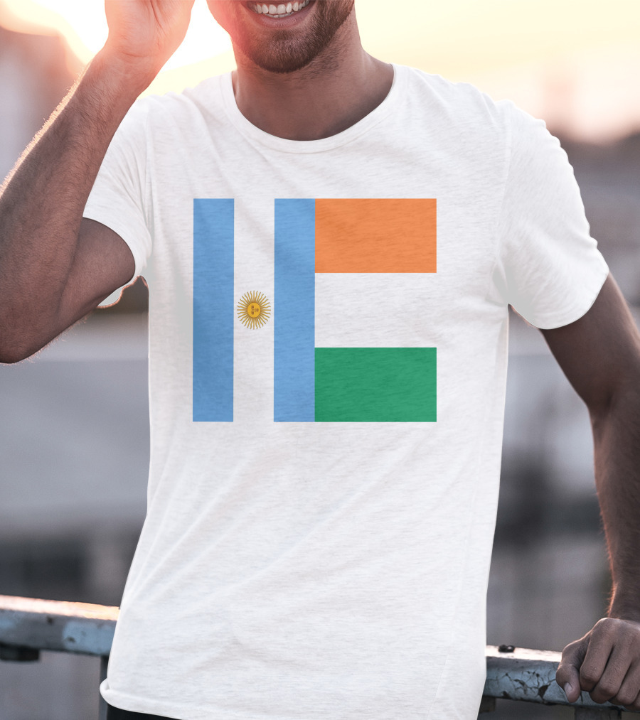 Argentina Flag Ireland Flag T-Shirt