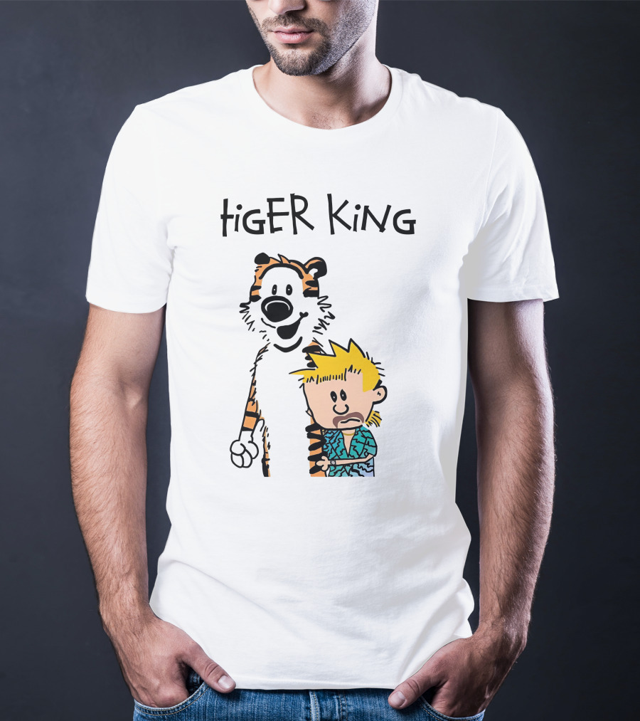 Tiger King Calvin And Hobbes Meme T-Shirt
