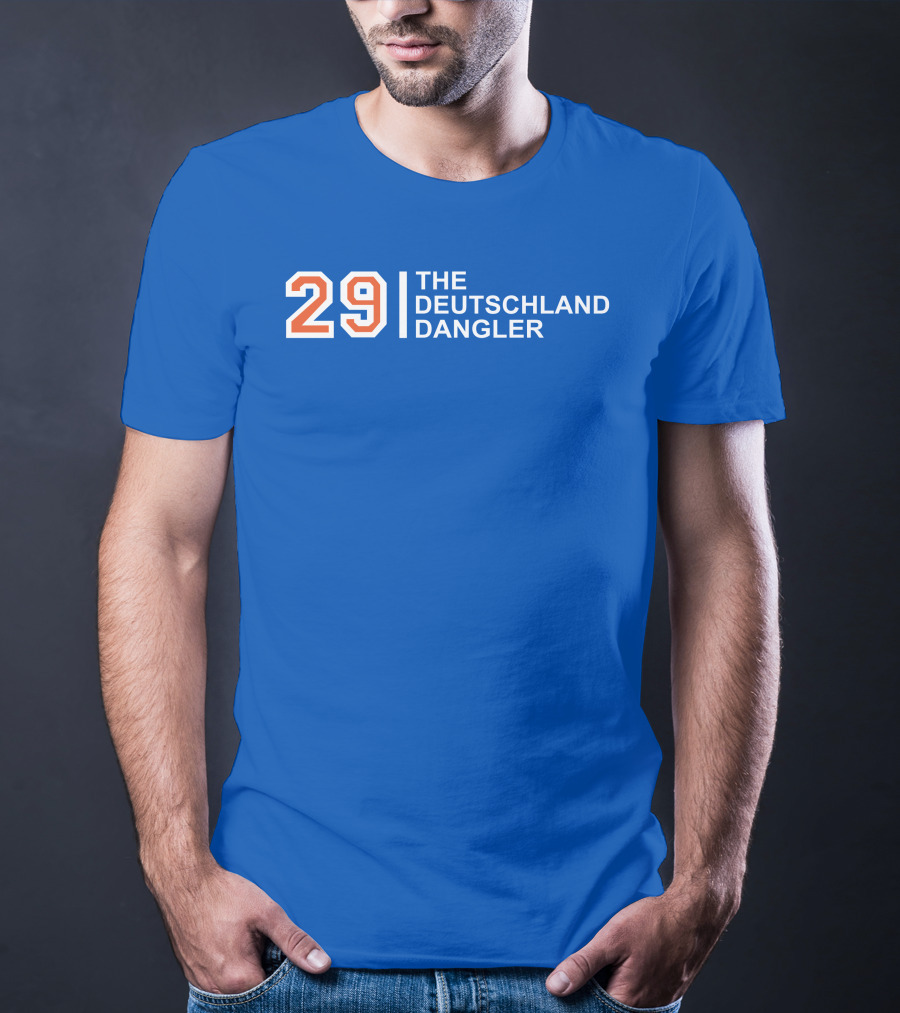 29 The Deutschland Dangler Hockey Sports Jersey T-Shirt