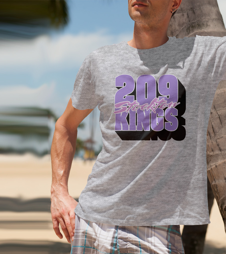 209 Stockton Kings Basketball Team T-Shirt