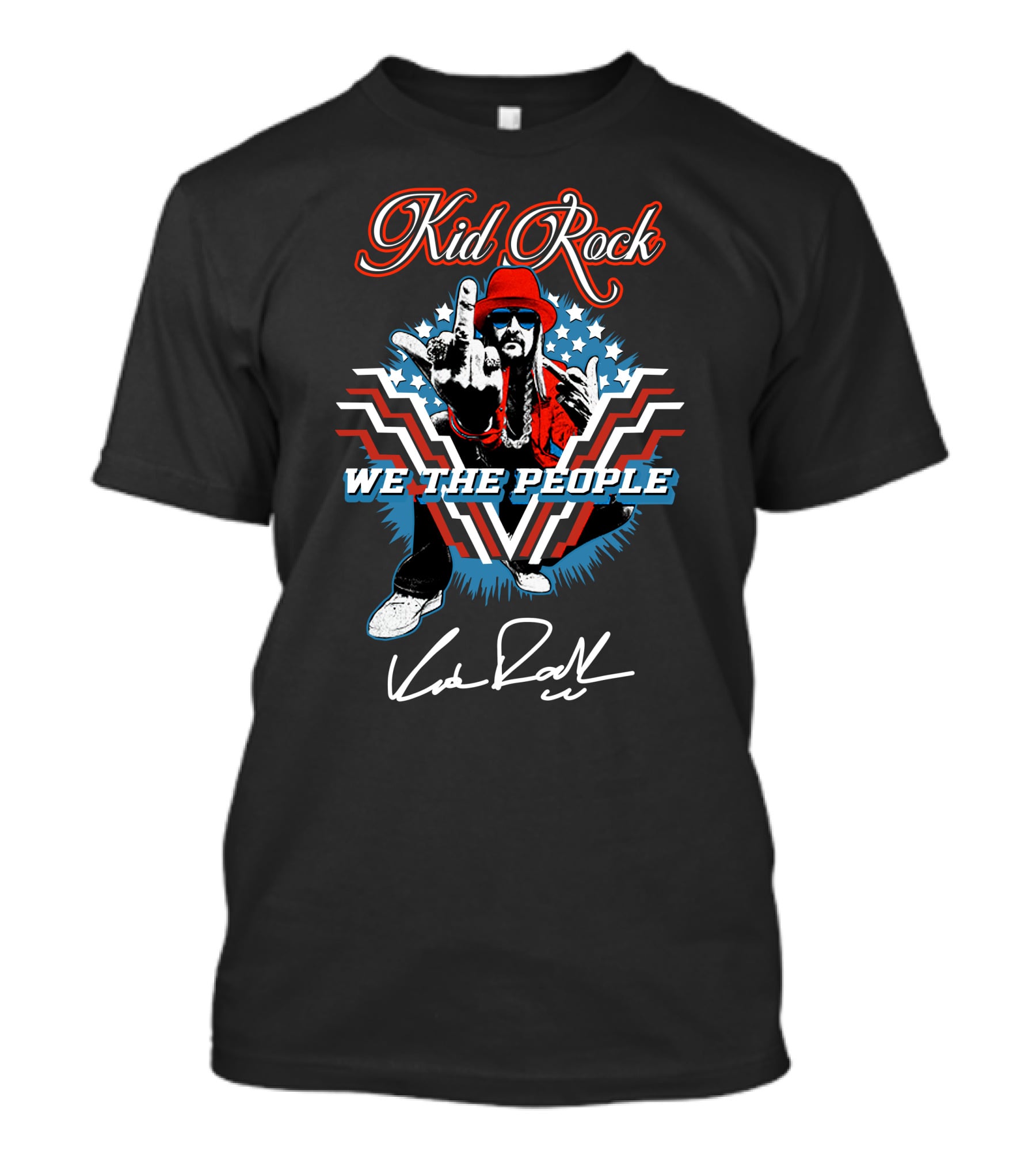 Kid Rock We The People Patriotic Gesture And Signature T-Shirt