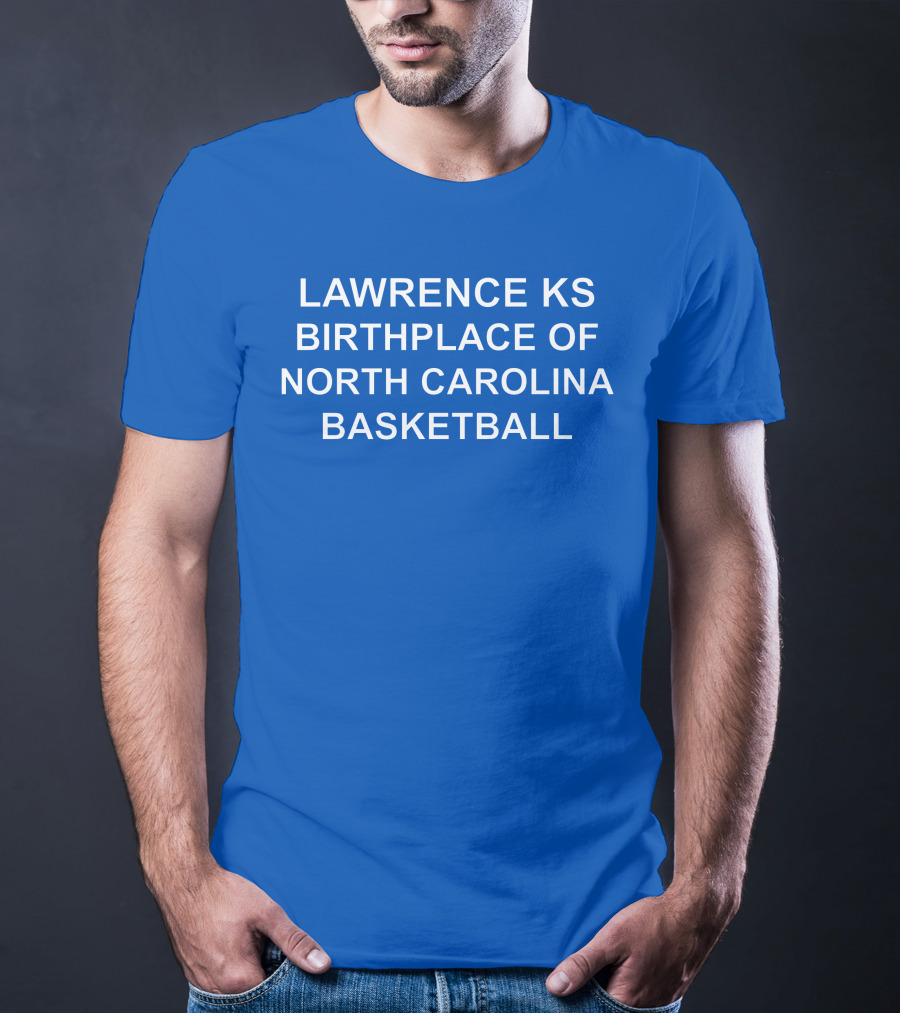 LAWRENCE KS ORIGINS OF NORTH CAROLINA BASKETBALL LEGACY T-Shirt
