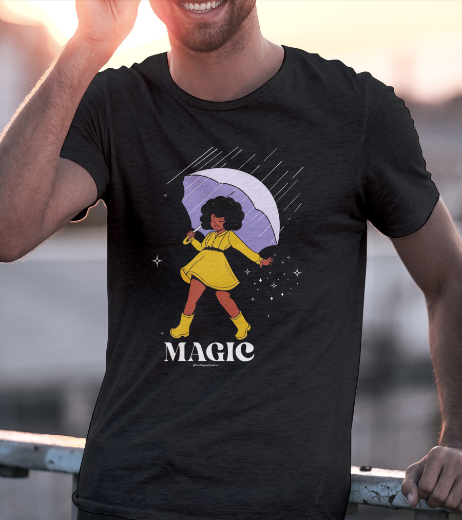 MAGIC TheFairyArtMother Rain Dance In Yellow Dress T-Shirt