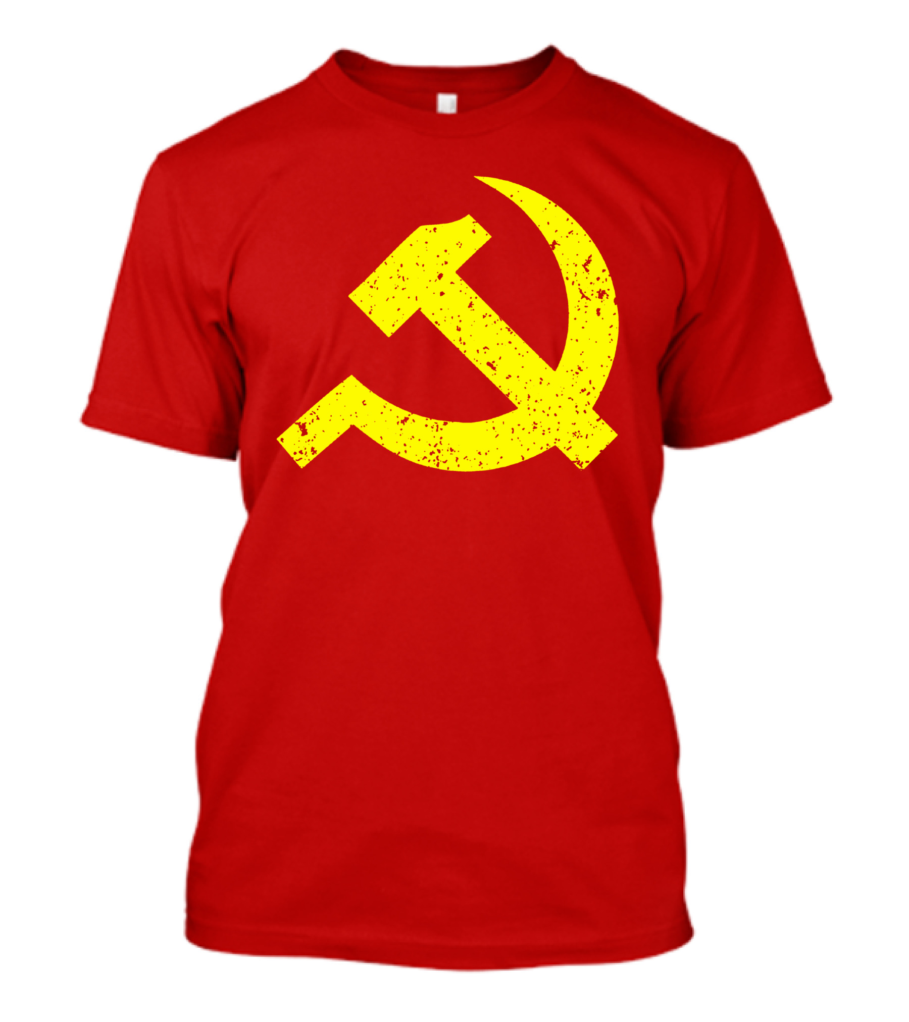 Aaron Spacethug Hammer And Sickle Communist Party Flag T-Shirt
