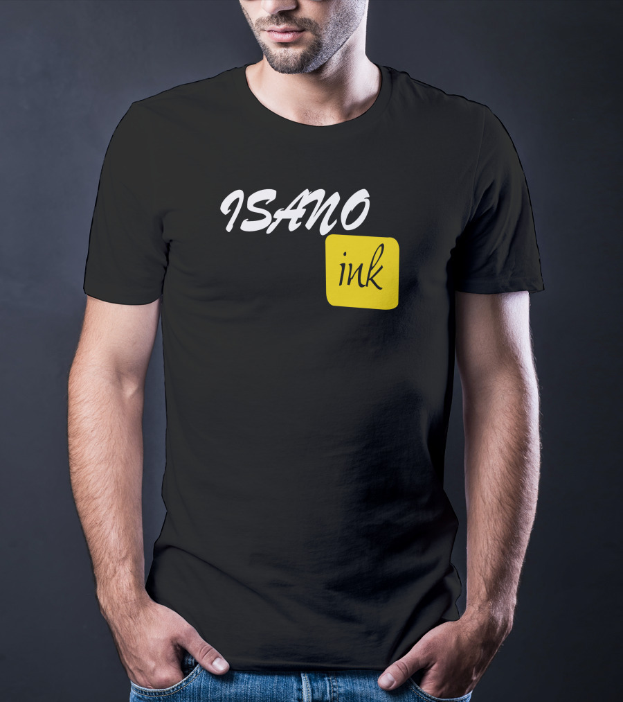 ISANO Ink Bold Minimalist Design Stylish Typography T-Shirt