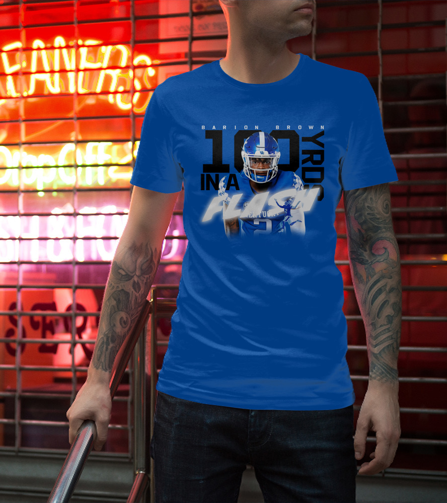 Barion Brown Kentucky 100 Yards In A Flash T-Shirt