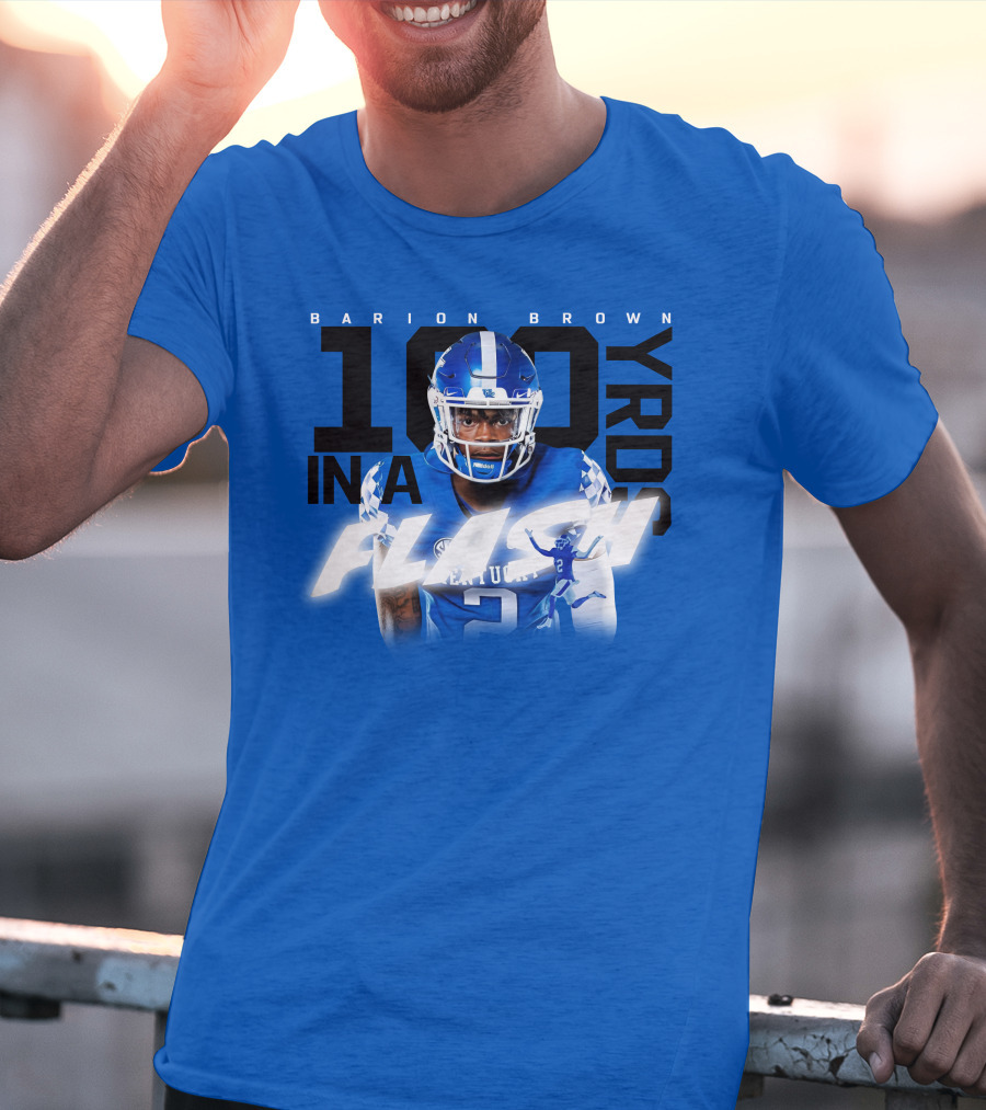 Barion Brown Kentucky 100 Yards In A Flash T-Shirt