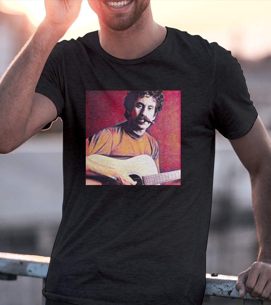 Matt Pinfield Jim Croce With Guitar T-Shirt