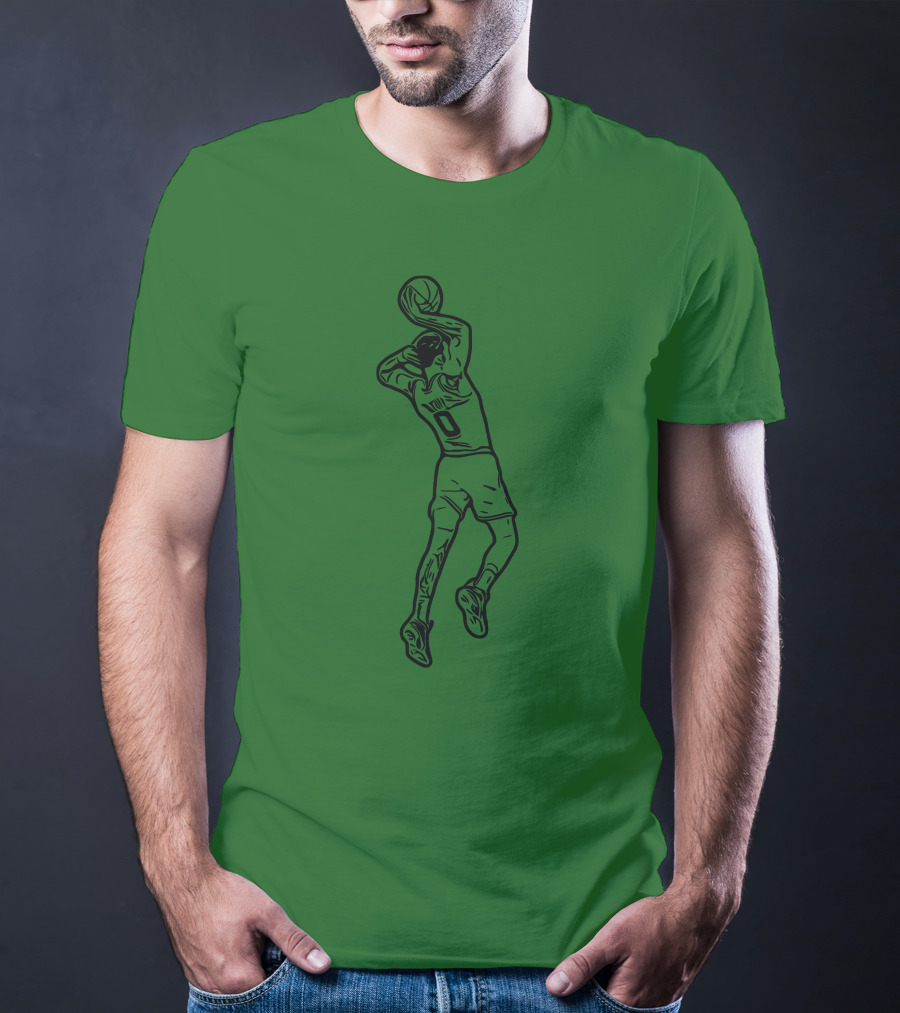 Jaytatum0 Jayson Tatum Basketball Dunk T-Shirt