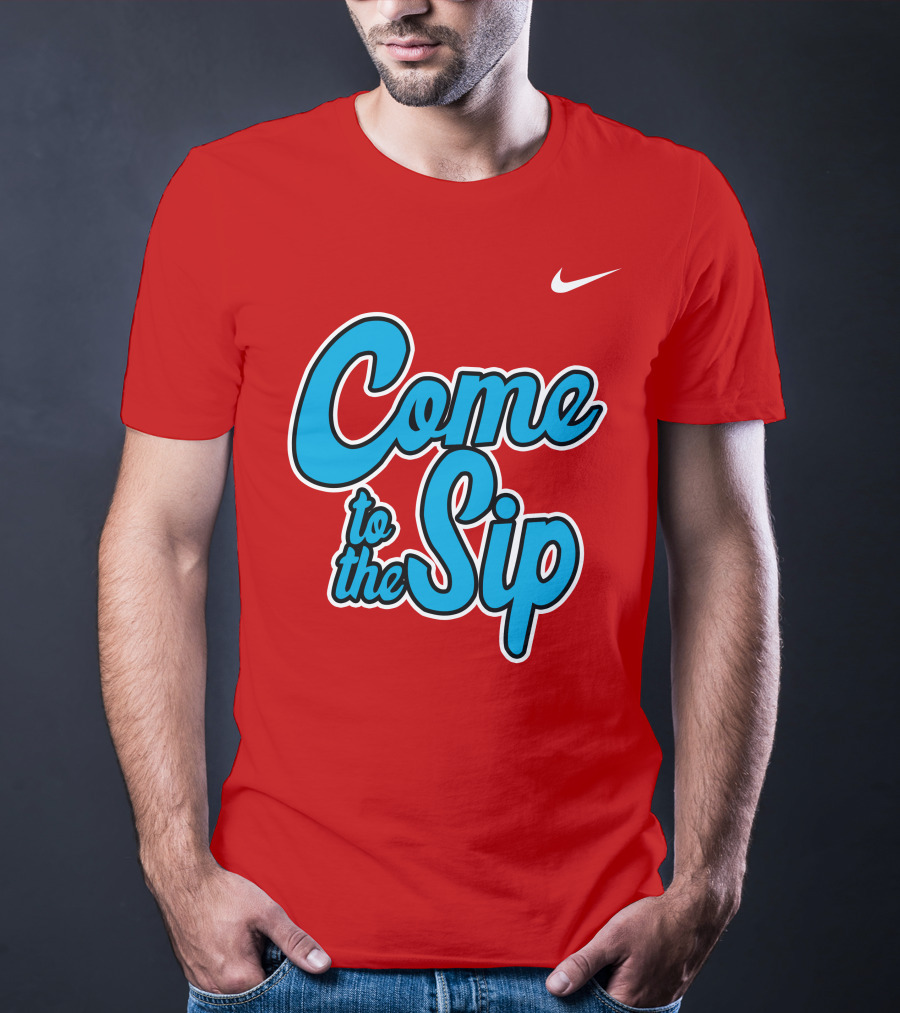 Kelvin Bolden Come To The Sip Red And Blue Script T-Shirt
